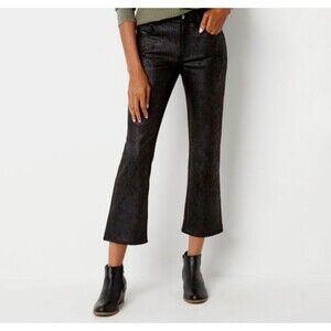 FRYE and CO. Black Faux Suede Pants Size 12 NWT! $90